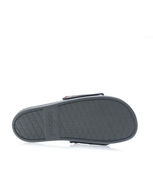 Adidas Gray Adilette Comfort Sliders for men