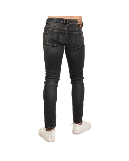 DIESEL Black Sleenker Skinny Jeans for men