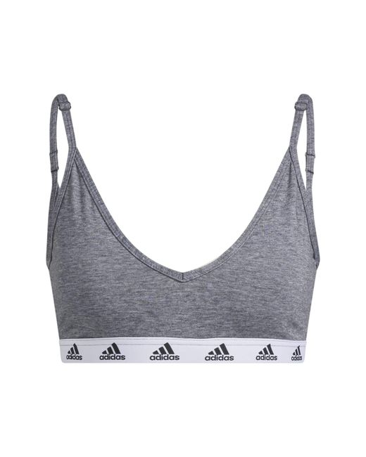 Adidas Black Purebare Light Support Bra