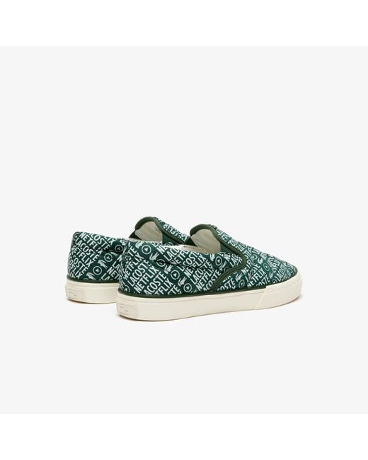 Lacoste Green Jump Serve Slip On Trainers