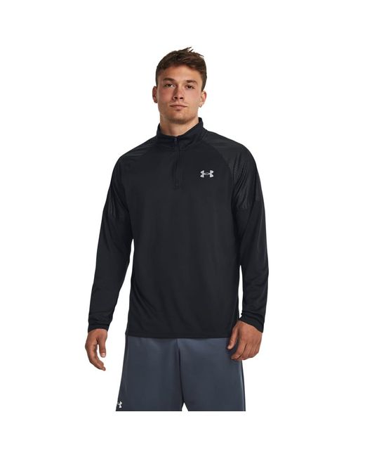 Under Armour Black Tech Grid 1/4 Zip Top for men