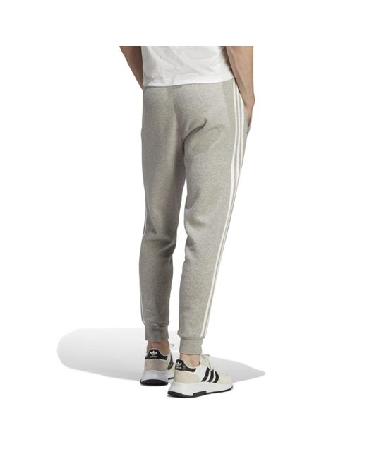 Adidas 3 stripes pants grey sale