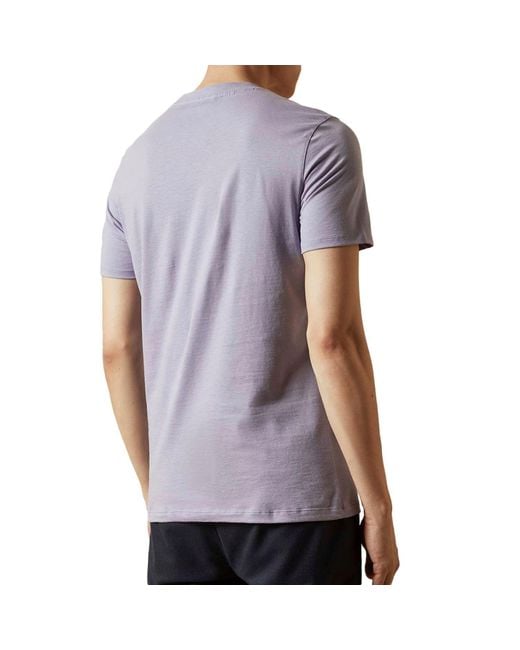 Ted Baker Purple Broni Branded T-shirt for men