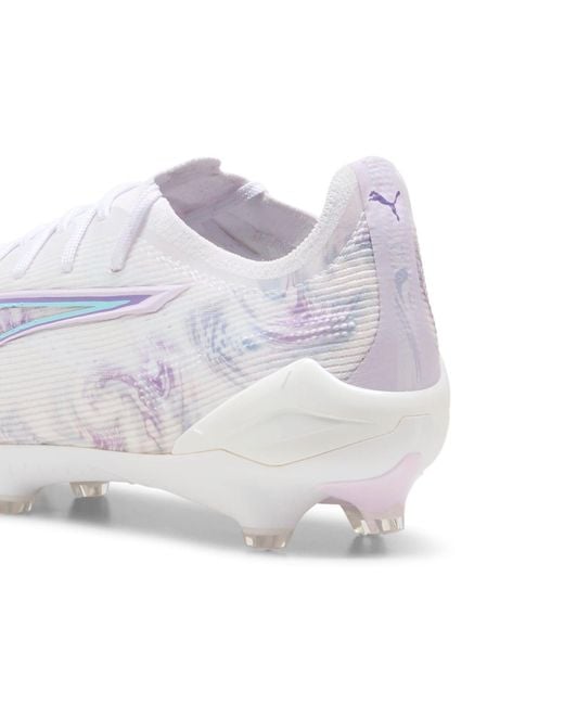 PUMA White Ultra 5 Ultimate Firm Ground Brilliance Football Boot Size 3