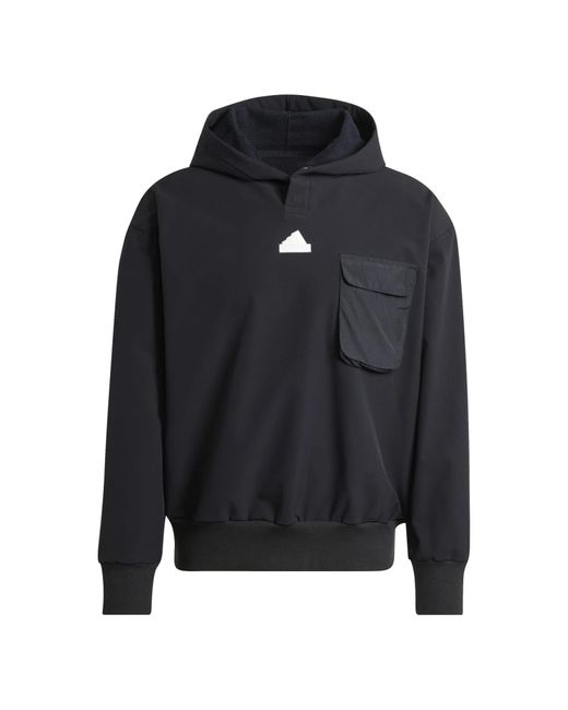 Adidas Black City Escape Premium Hoodie for men