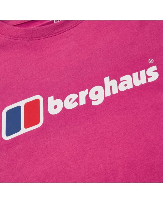 Berghaus Pink Boyfriend Big Classic Logo T-shirt