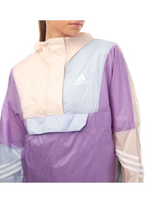 Adidas Purple Wind.rdy Anorak Jacket