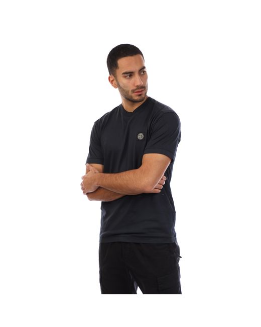 Stone Island Black 60/2 Cotton Jersey Slim-Fit T-Shirt for men