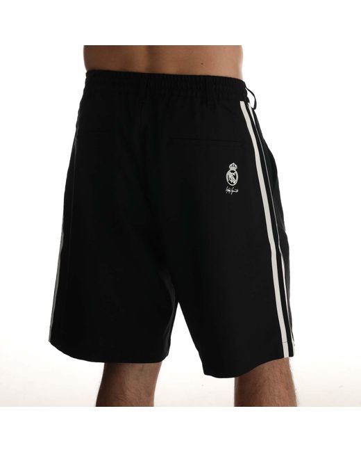 Y-3 Black Real Madrid 2023/24 Travel Shorts for men