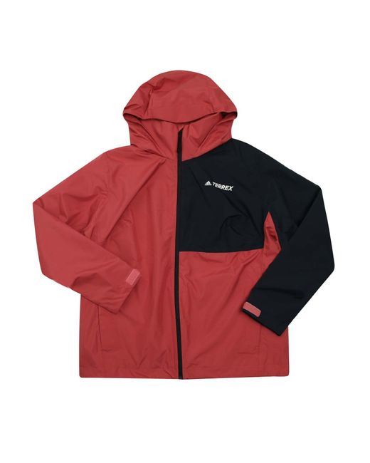 Adidas Red Terrex Waterproof Rain.rdy Jacket