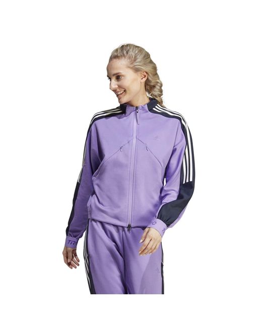 Adidas Purple Tiro Suit-up Advanced Track Top