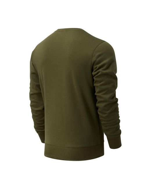 New Balance Green Classic Core Fleece Crewneck Sweatshirt for men