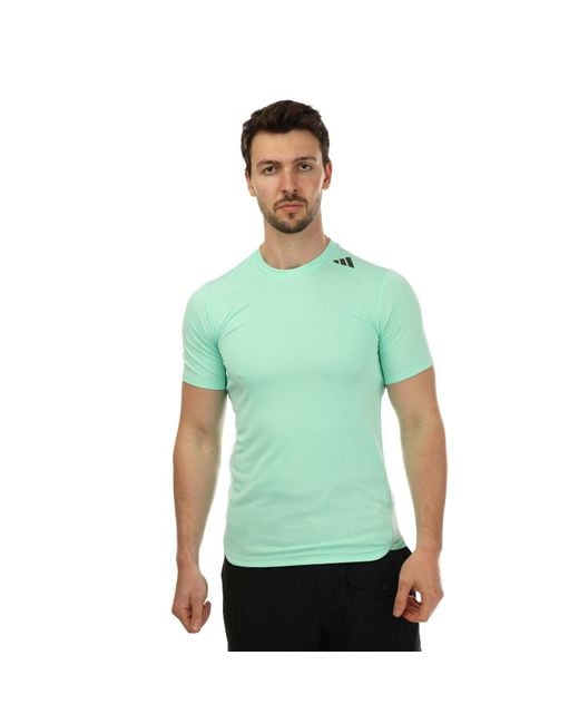 Adidas Green Designed For Training Heat Rdy T-shirt for men