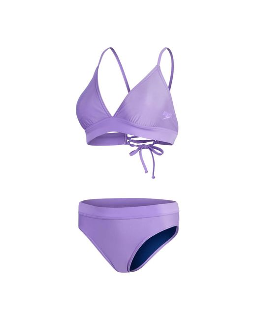Speedo Purple Banded Triangle Bikini