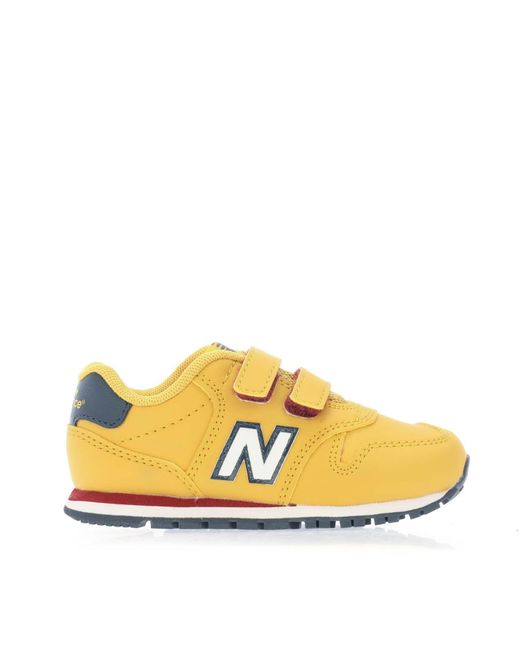New Balance Yellow Kids 500 Hook And Loop Trainers for men