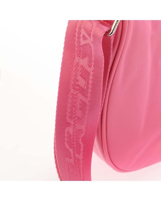 Lacoste Pink Accessories Active Nylon Half Moon Bag