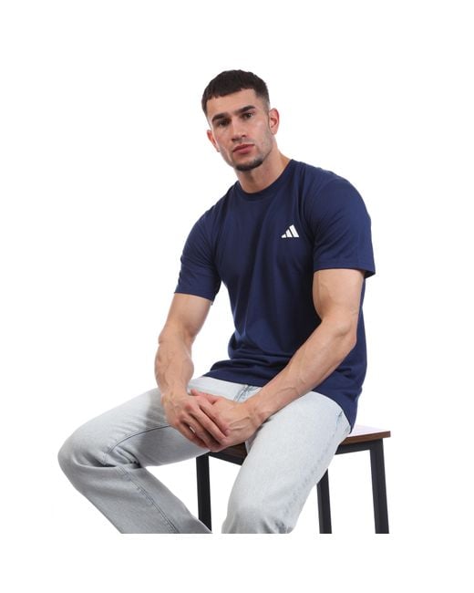 Adidas Blue Train Essentials Comfort Training T-Shirt for men
