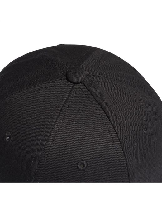 Adidas Black Cotton Baseball Cap for men