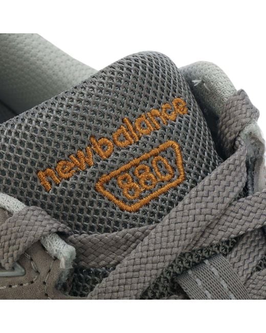 New Balance Gray 880v5 Walking Shoes D Width for men