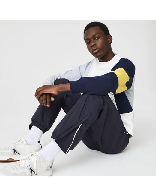 Lacoste Blue Nylon Track Pants for men