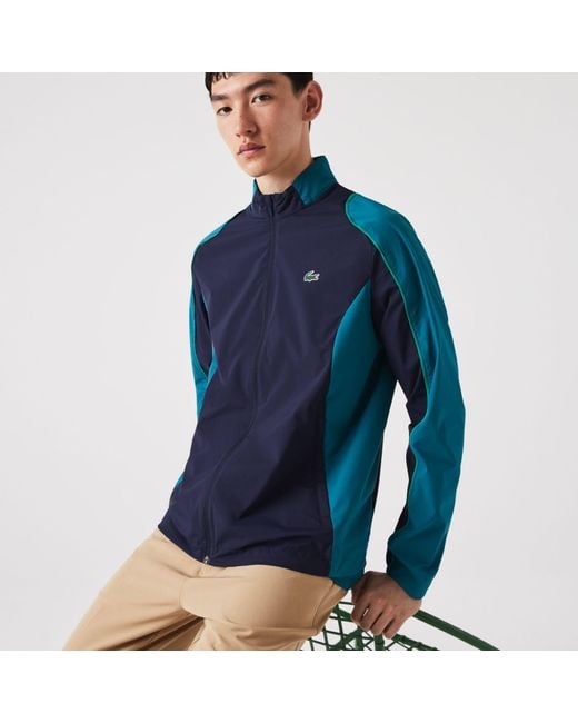 Lacoste Blue Sport Collapsible Golf Jacket for men