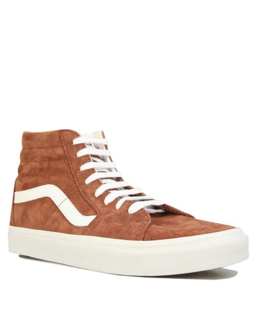 Vans Brown Sk8-Hi Suede Trainers for men