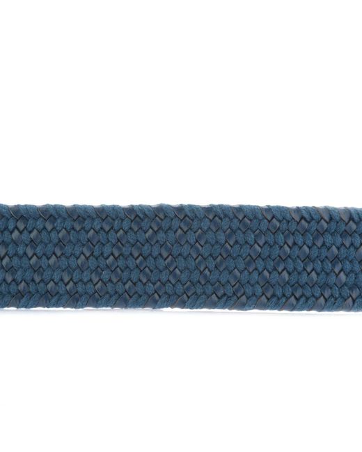 Ted Baker Blue Galan Leather Woven Belt for men