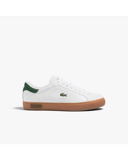 Lacoste White Powercourt Trainers for men