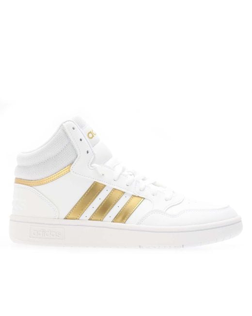 Adidas White Hoops 3.0 Classic Trainers