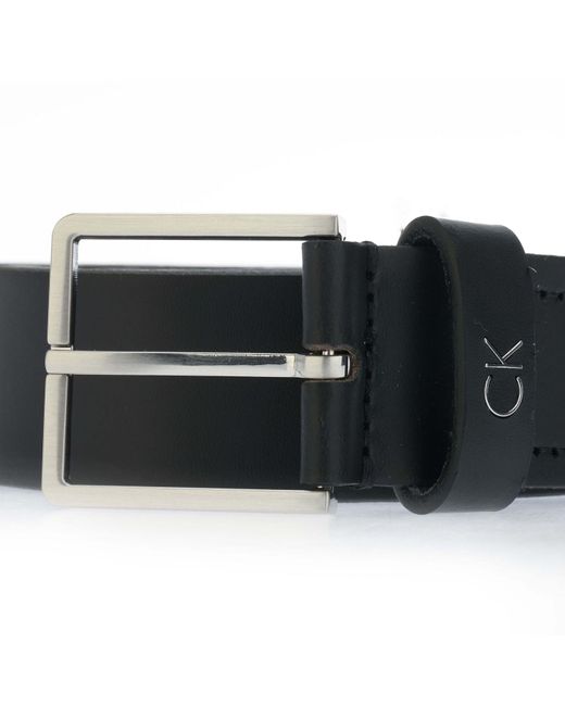 Calvin Klein Black Small Logo Belt for men