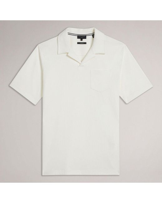 Ted Baker White Arkes Regular Fit Polo Shirt for men