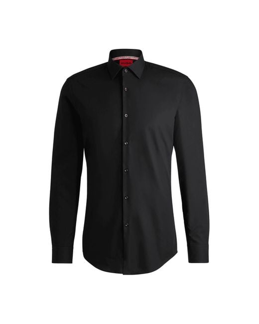 HUGO Black Slim-fit Shirt for men