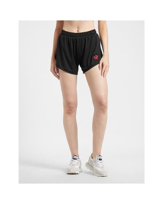 Red Run Black Inky Running Shorts