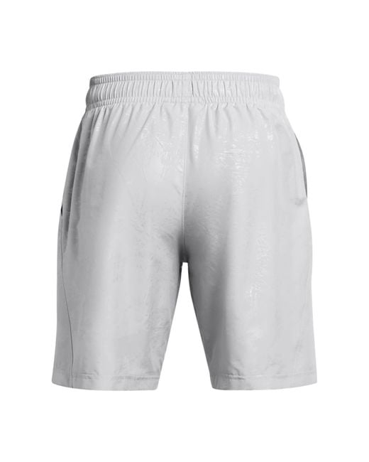 Under Armour Gray Tech Woven Emboshorts for men