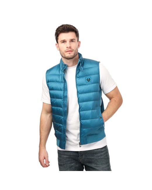 Belstaff Blue Tonal Circuit Gilet for men