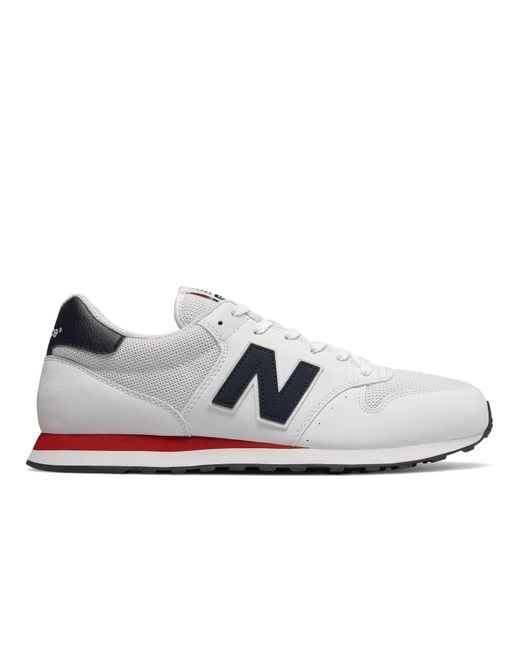New Balance White 500 Trainers for men