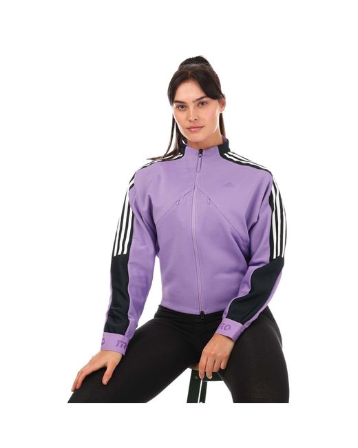Adidas Purple Tiro Suit-up Advanced Track Top