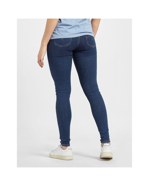 Levi's Blue Mile High Super Skinny Jeans
