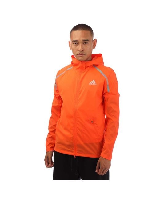 Adidas Orange Marathon Jacket for men