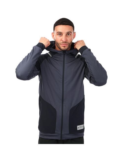 Adidas Blue Track Tops for men