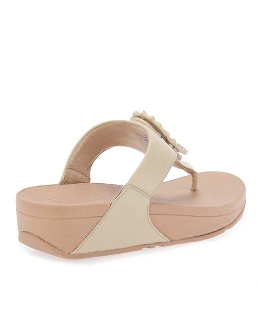 Fitflop Natural Lulu Crystal-circlet Toe-post Sandals
