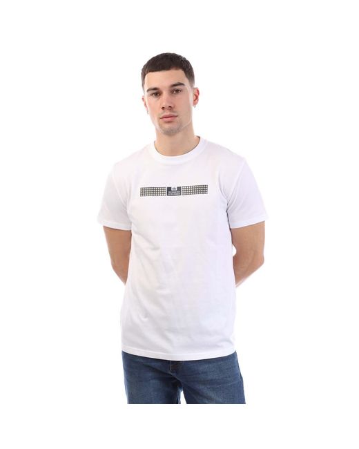 Weekend Offender White Shareck Check T-Shirt for men