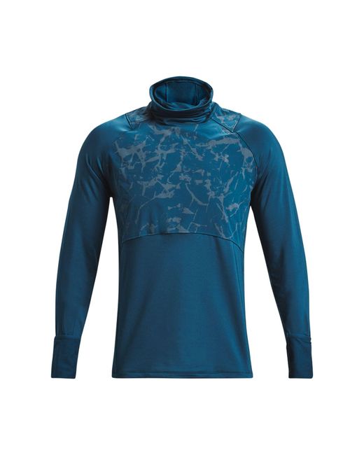 Under Armour Blue Ua Outrun The Cold Funnel Neck Top for men