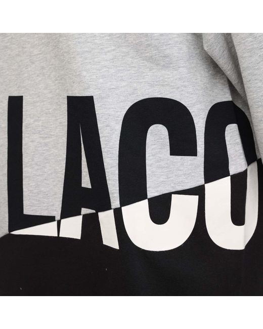 Lacoste Gray Loungewear Hoody for men