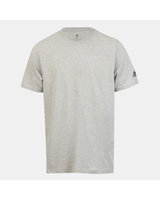 Adidas Gray Bos Blank Tee for men