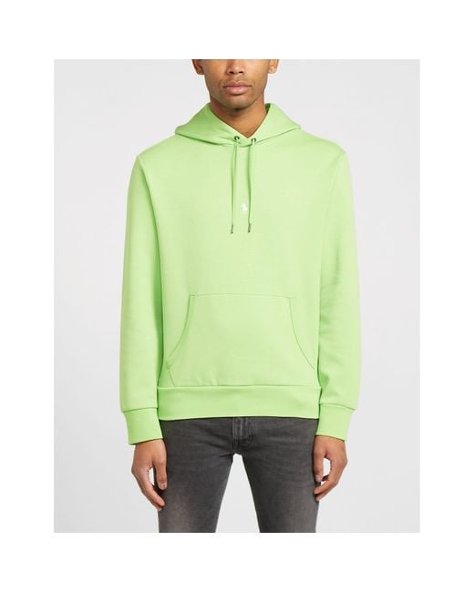 Ralph Lauren Green Polo Pullover Double Knit Hoodie for men