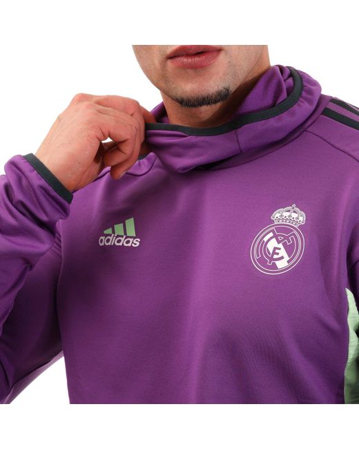 Adidas Purple Real Madrid Condivo 22 Pro Training Top for men