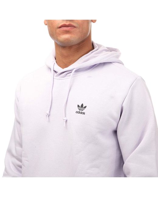 Adidas Originals Purple Adicolor Essentials Trefoil Hoody for men