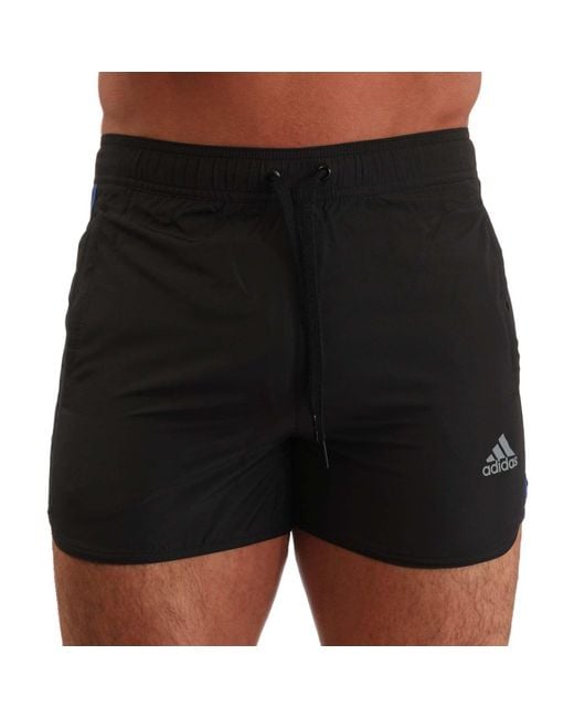 Adidas Black Split Swim Shorts for men