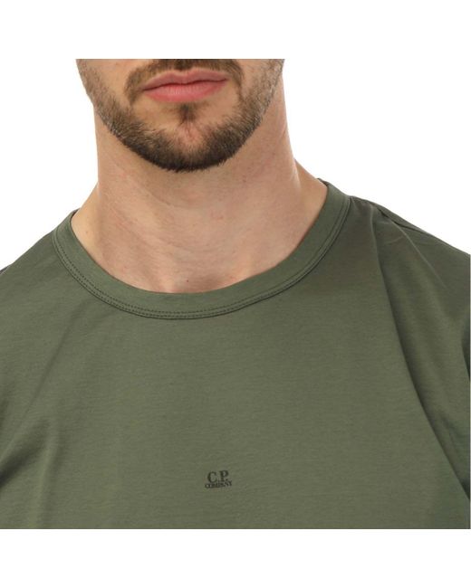 C P Company Green Jersey No Gravity T-shirt for men